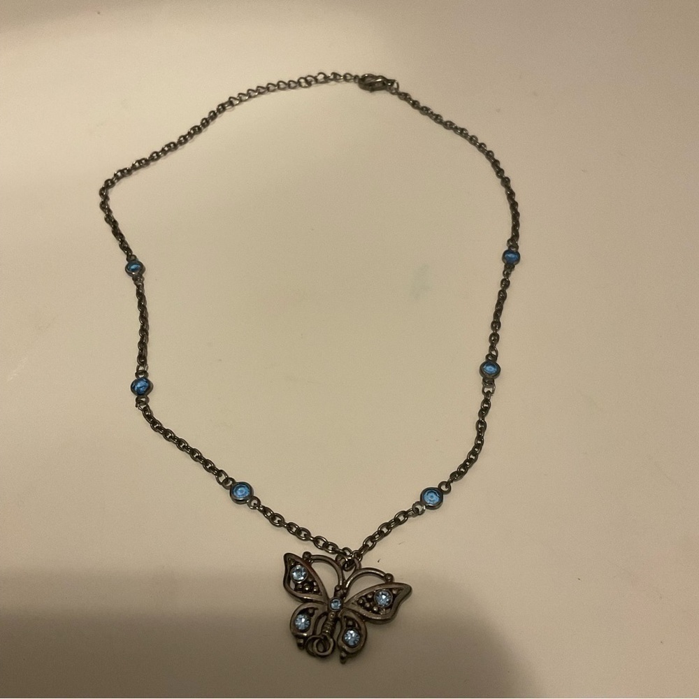 Y2k Vintage  Butterfly Necklace